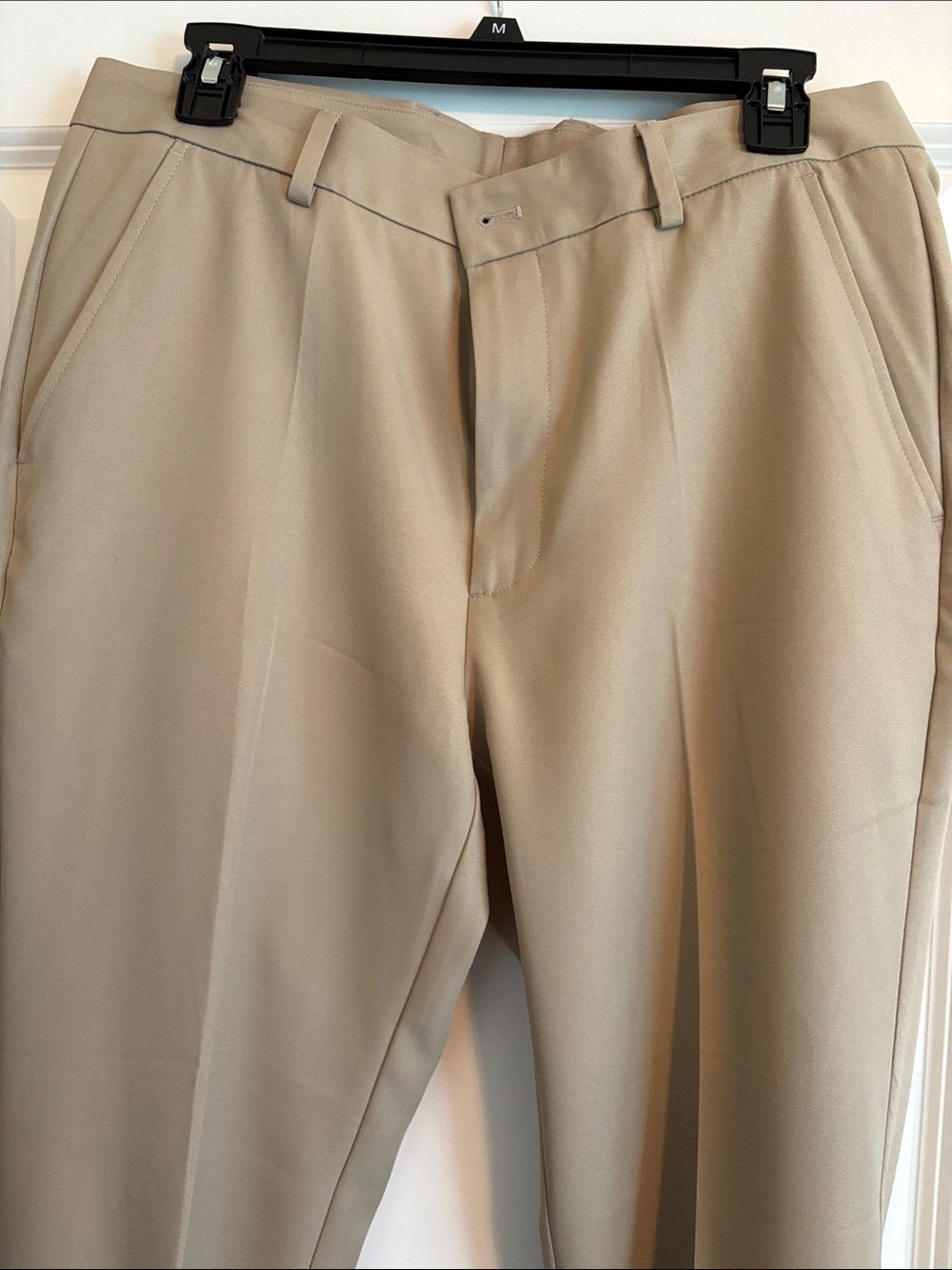 Greg Norman Collection Beige Dress Pants - Tailored Pleat Front